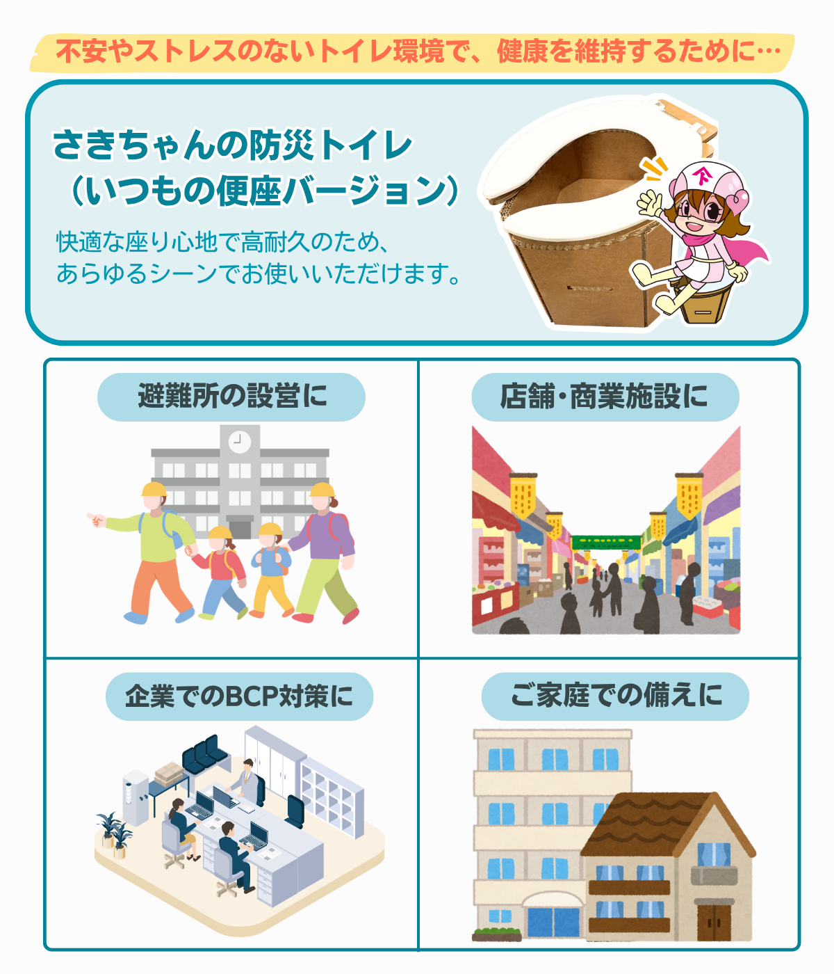 さきちゃんの防災トイレ