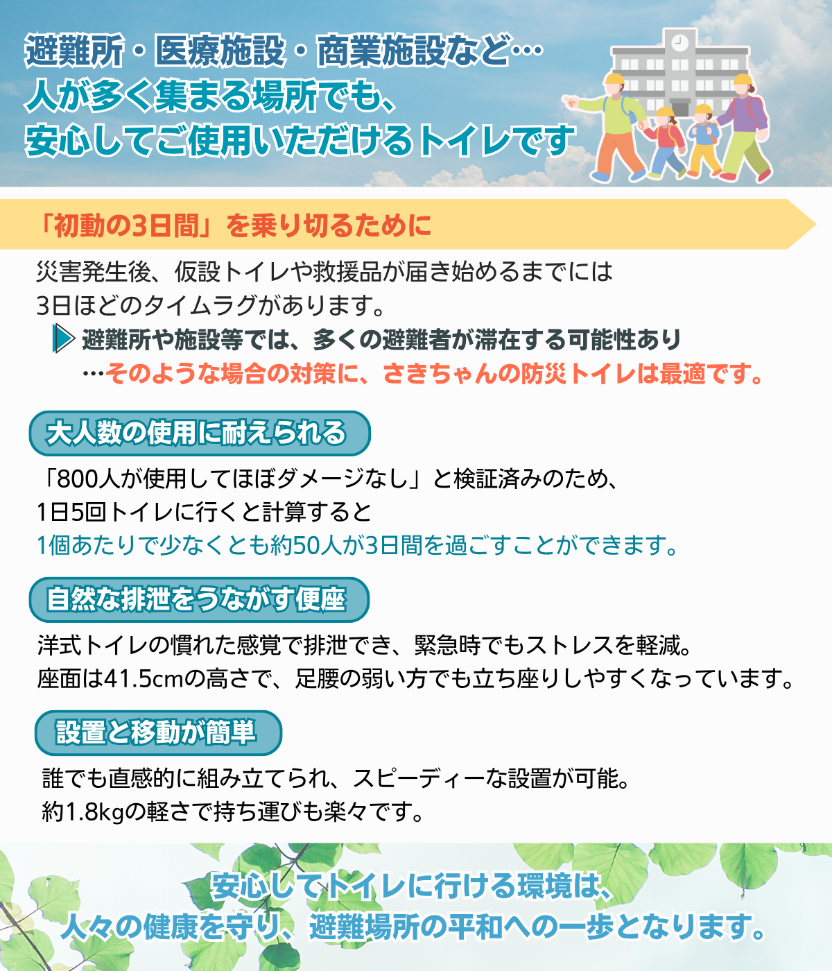 さきちゃんの防災トイレ