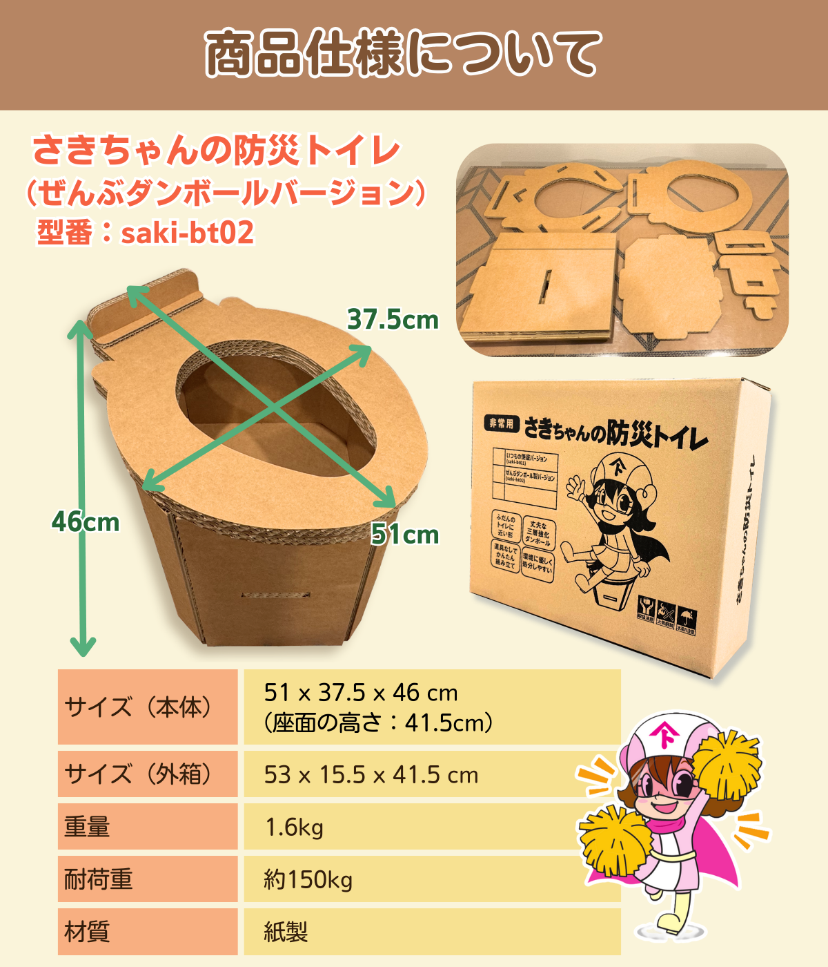 さきちゃんの防災トイレ